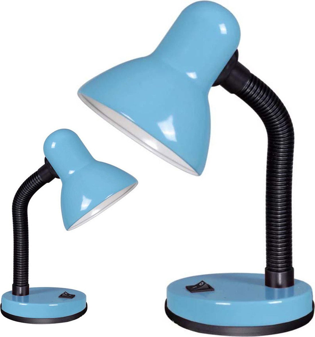 Desk lamp blue - flexible neck - metal - children's room
