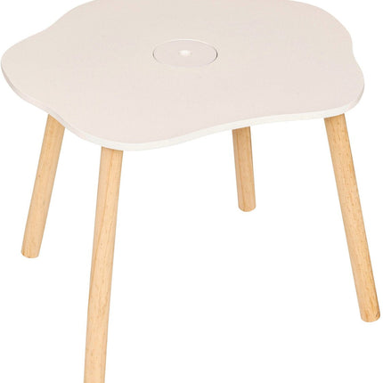 Atmosphera Kids Table de dessin/table d'enfant Fleur 55x48xH43cm - Blanc