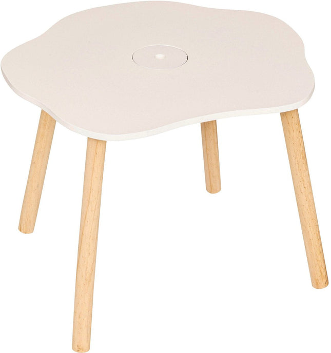 Atmosphera Kids Table de dessin/table d'enfant Fleur 55x48xH43cm - Blanc