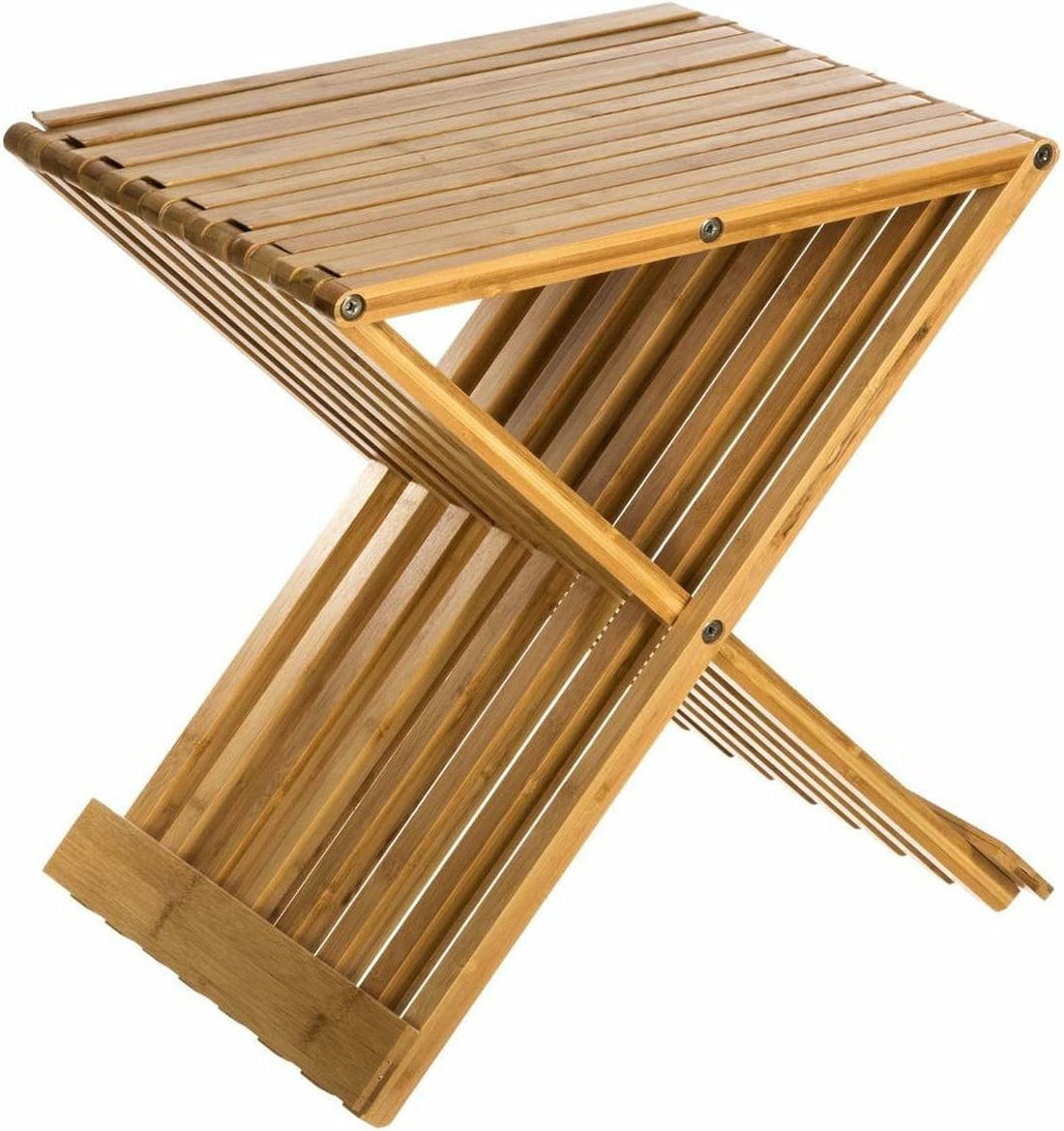 5Five Stool - foldable - bamboo - 40 x 32 x 45 cm - bathroom chair