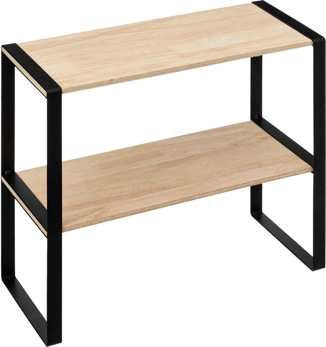 5Five Étagère de cuisine organiseur d'évier - métal - bois - 40 x 18 x 35 cm - étagère de rangement