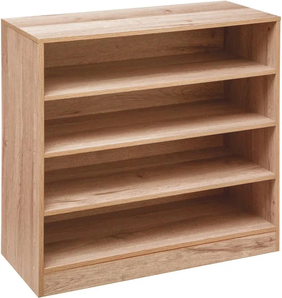 Schuhschrank für 12 Paar Schuhe natur 67,5 x 68 cm aus Holz - Schuhe aufbewahren - Schuhregale
