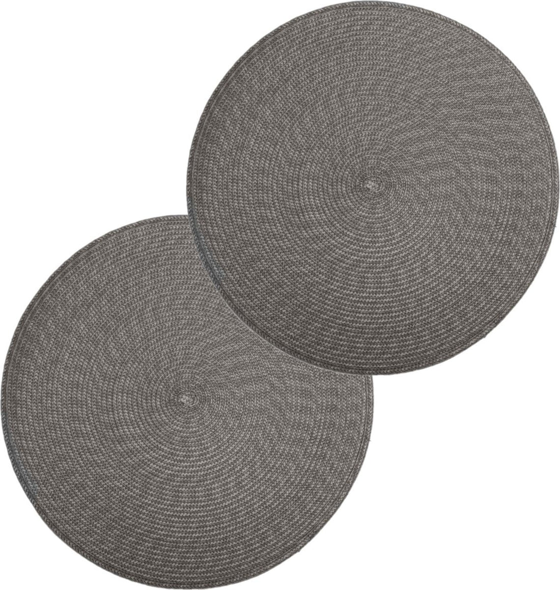 Secret de Gourmet runder Platzset - 4er-Set - Grau - geflochtener Kunststoff - Ø 38 cm - Unterleger