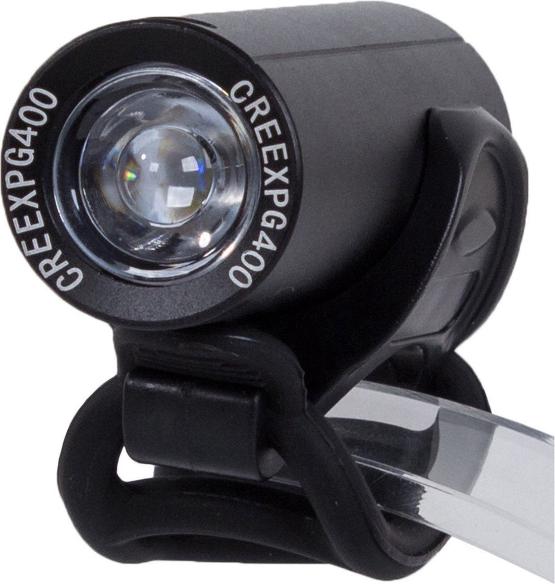 Fietsverlichting LED BF-902 VERK GROUP - Voorlamp - 350 Lumen - USB Oplaadbaar - 4 Lichtstanden - Waterdicht IPX6 - Zwart - Siliconen Bevestigingsband - Fiets Accessoire