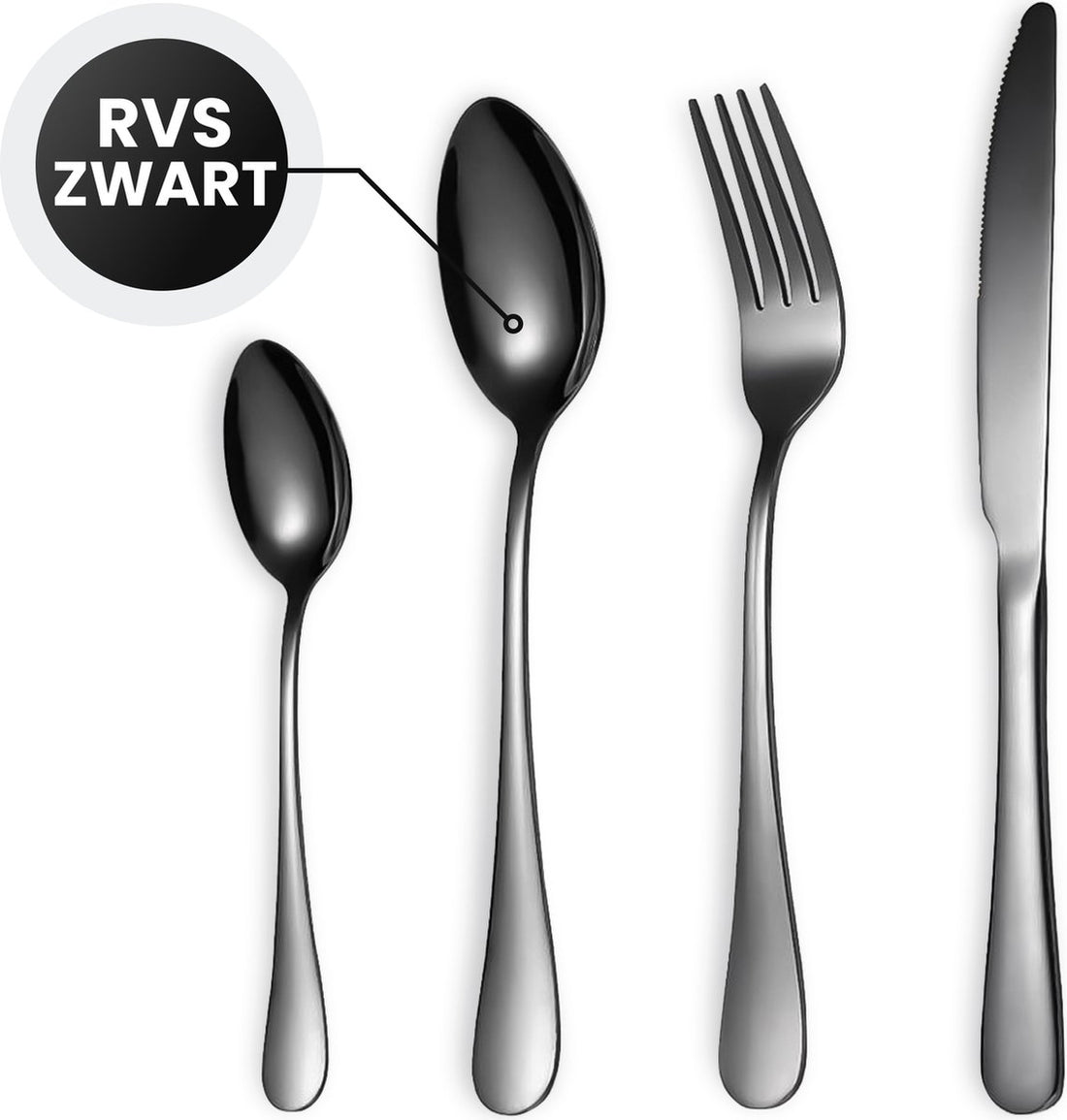 24-Piece Stainless Steel Cutlery Set - 6 persons