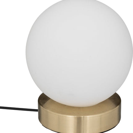 Atmosphera Lampe de table Dris D15x17cm - Blanc/Or - E14