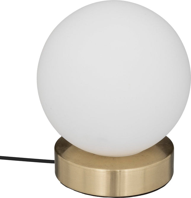 Atmosphera Lampe de table Dris D15x17cm - Blanc/Or - E14