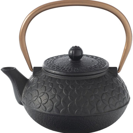 Secret de Gourmet Théière Essential - Fonte - avec anse - noire - 1000 ml