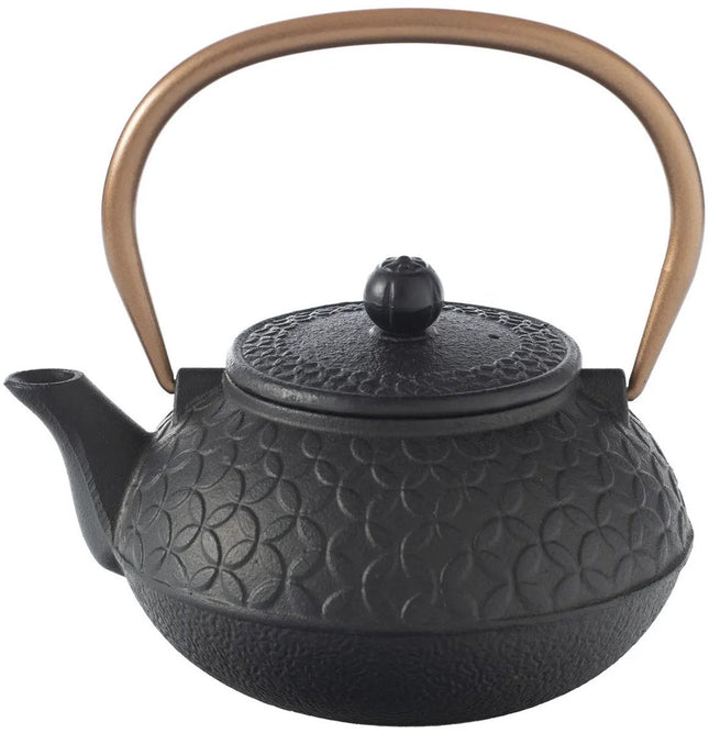 Secret de Gourmet Théière Essential - Fonte - avec anse - noire - 1000 ml
