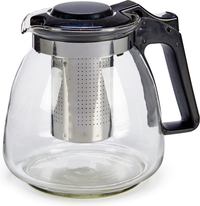 Théière en verre 900 ml avec filtre/infuseur et anse - Théières en verre - Théière avec infuseur à thé