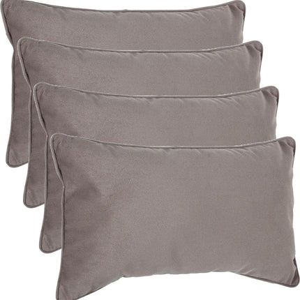 Atmosphera Bank/coussins décoratifs Sophia - lot de 4 - 30 x 50 cm - polyester avec fermeture éclair