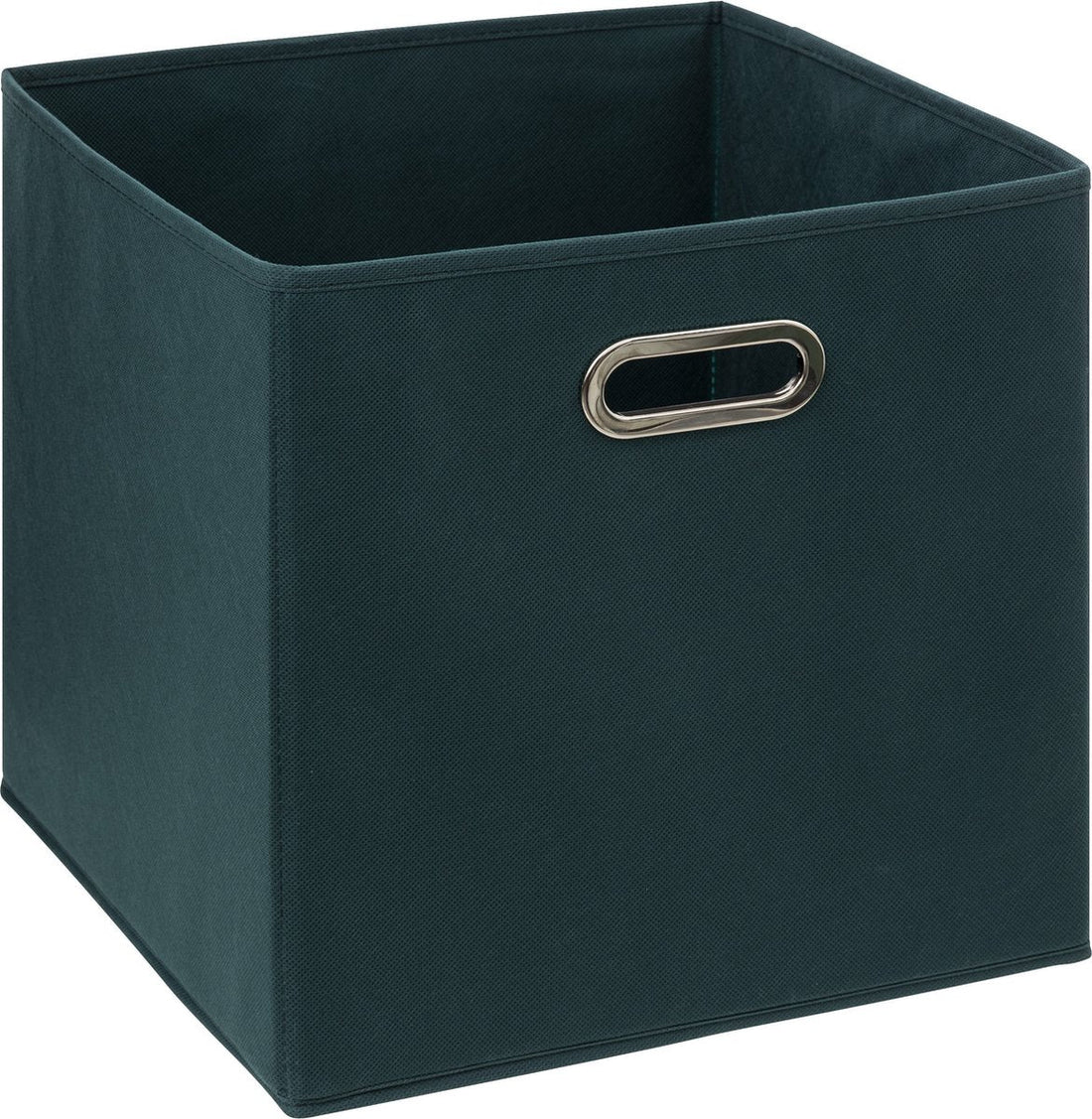 5Five Opbergmand/kastmandje - Smaragd groen - 31 x 31 x 31 cm - 29 liter - Vakkenkast manden - Stof met versterkte bodem - Opvouwbaar