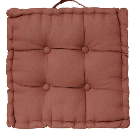 Atmosphera Vloerkussen Square - terracotta - katoen - 40 x 40 x 8 cm - vierkant - Extra dik