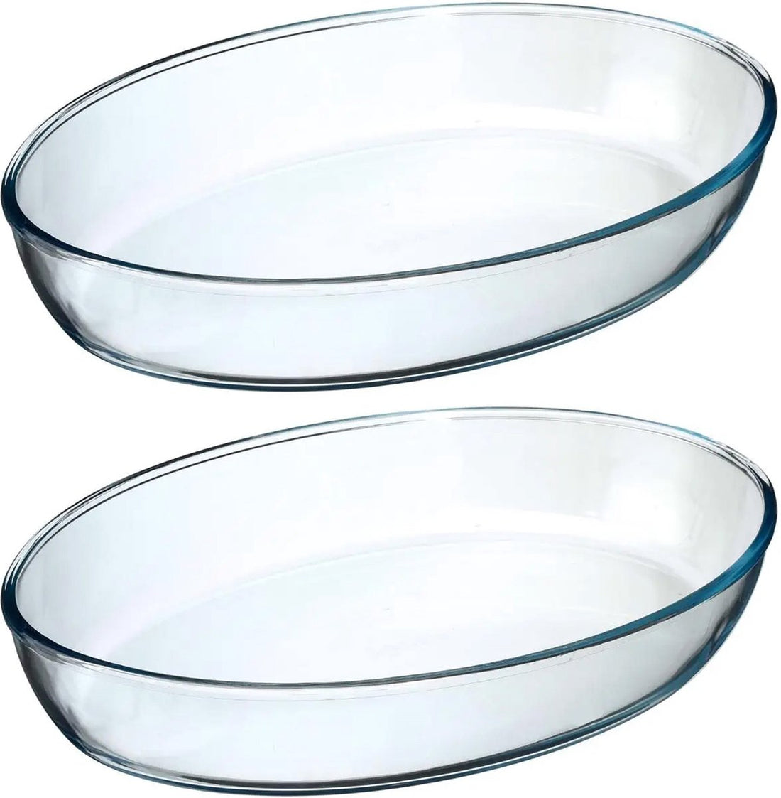 Secret de Gourmet oval oven dish - Glass - 35 x 25 cm - Set of 2