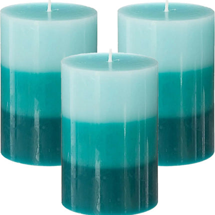 Bougie parfumée Nina Atmosphera - Lot de 3 - Noix de coco - 45h de combustion - 7 x 10 cm