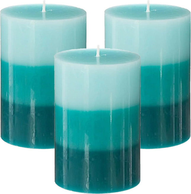 Bougie parfumée Nina Atmosphera - Lot de 3 - Noix de coco - 45h de combustion - 7 x 10 cm