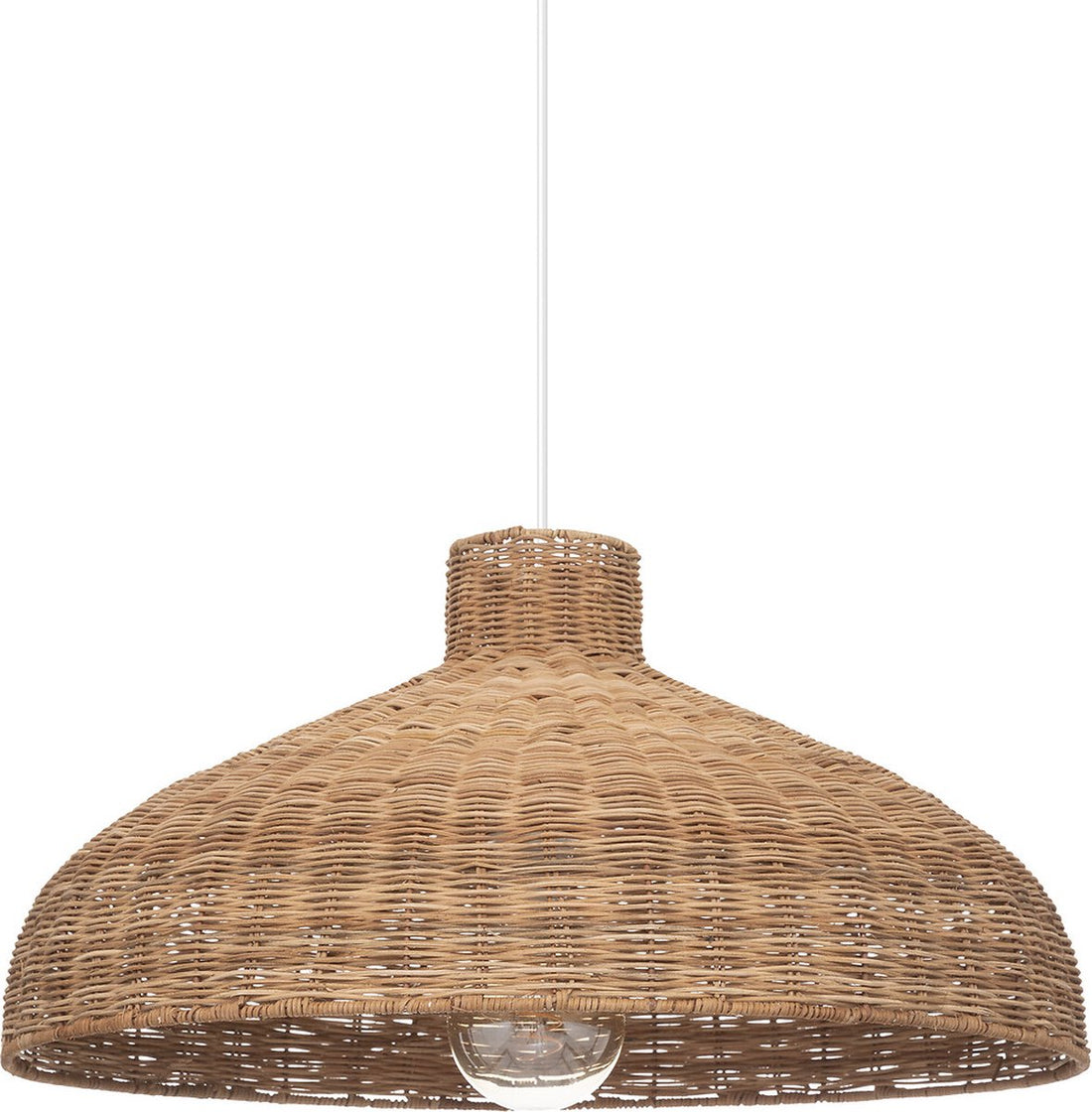 Atmosphera Hängeleuchte Ori Rattan - E27, nicht enthalten - Ø58xH29cm - Braun
