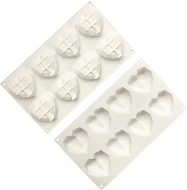 Moule en silicone en forme de cœur 3D