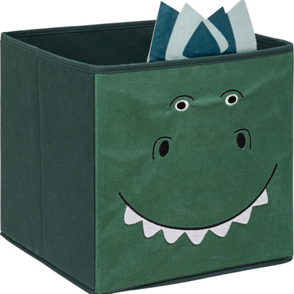 Atmosphera Kids Boîte de rangement / Organiseur Carré - Dinosaure - 29 x 29 cm
