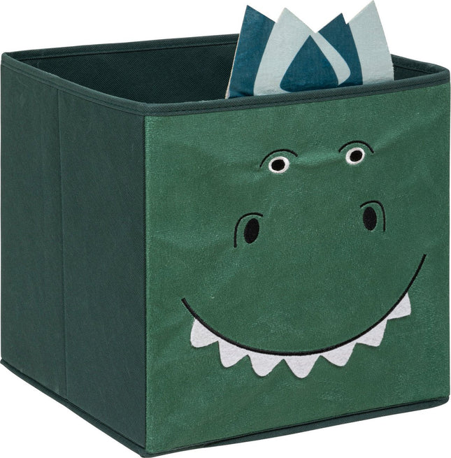 Atmosphera Kids Boîte de rangement / Organiseur Carré - Dinosaure - 29 x 29 cm