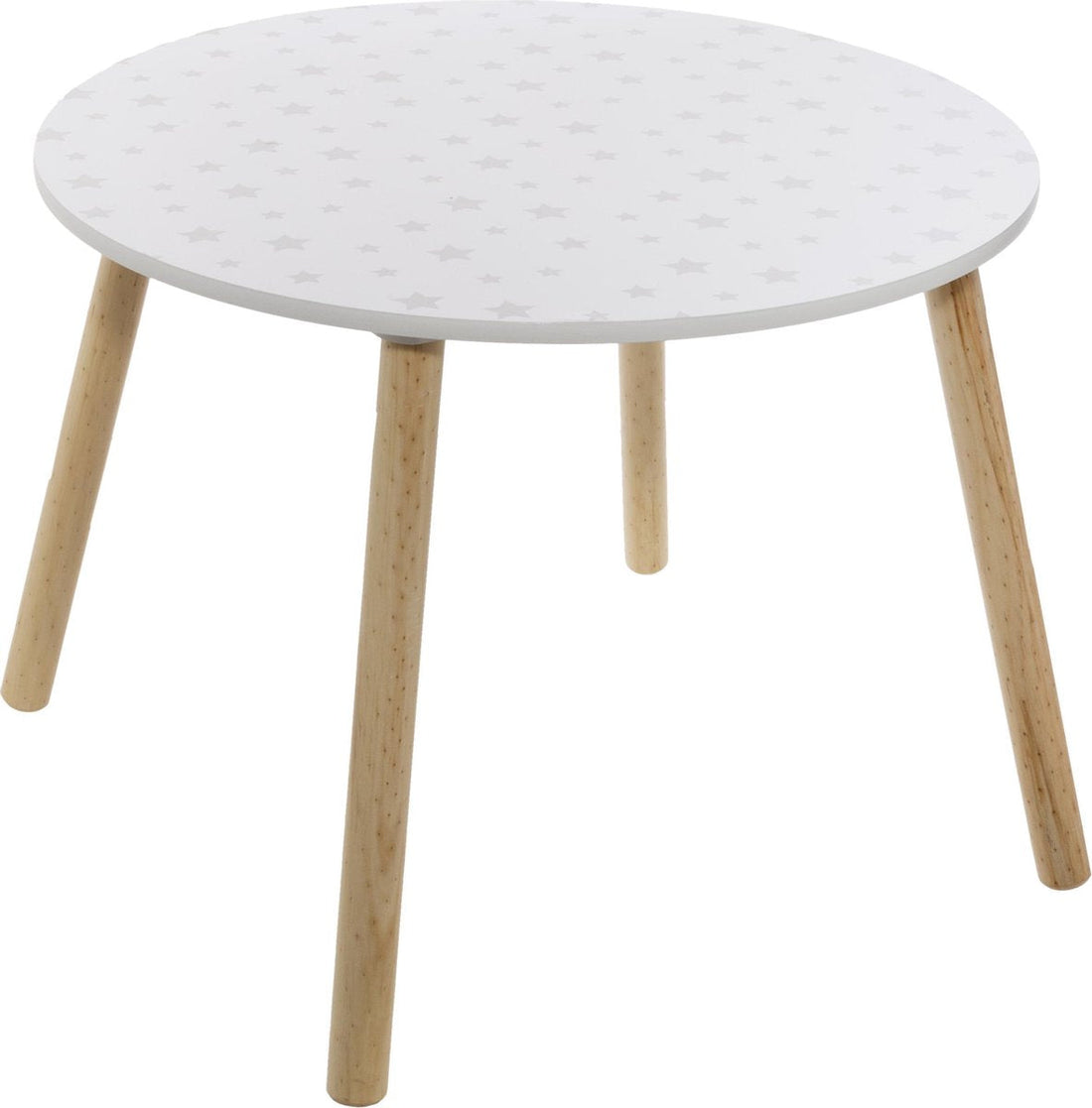 Tisch 60 cm weiß mit Aufdruck