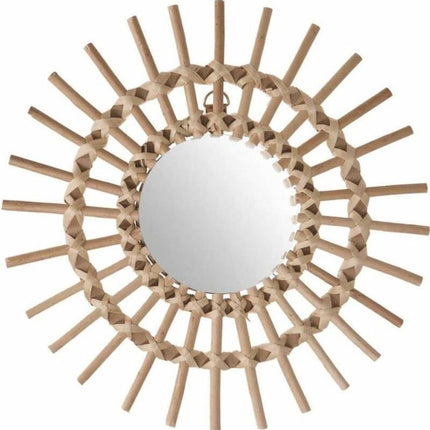 Miroir Soleil - Rotin - D30 cm - Beige - Atmosphera créateur d'intérieur