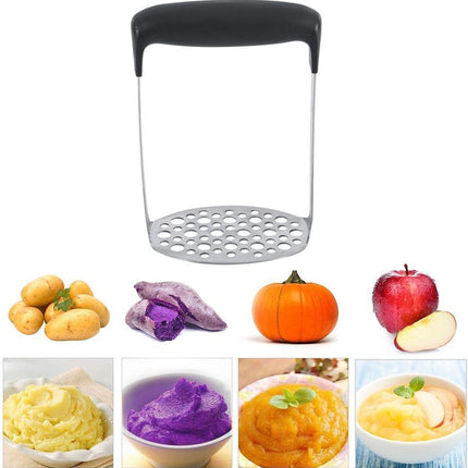 Presse-purée, écrase-pommes de terre en acier inoxydable, presse-agrumes, presse à fruits, aliments pour bébés, grilles de 6 mm et 9 mm