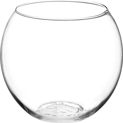 Vase à fleurs Atmosphera Jersey - Modèle boule ronde - Transparent - Verre - 18 x 19 cm
