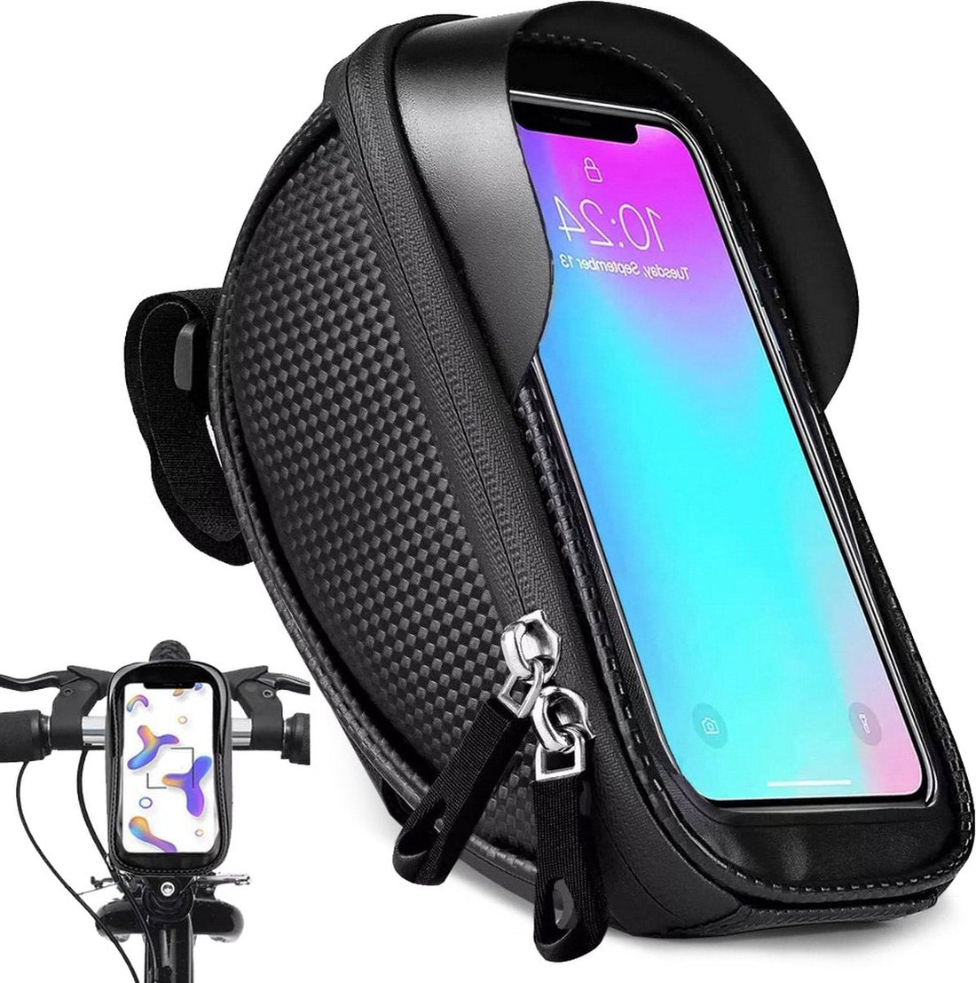 Fahrradtasche Lenkertasche Handyhalterung 1,6 Liter - Wasserdicht