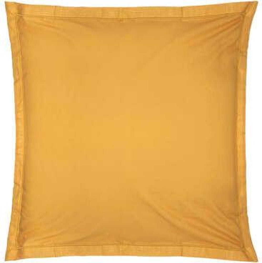 Kissenbezug - Dekokissenbezug - Kissenhülle - Atmosphera Créateur d'intérieur - 100% Baumwolle - Ockergelb - Quadrate 63 x 63 cm