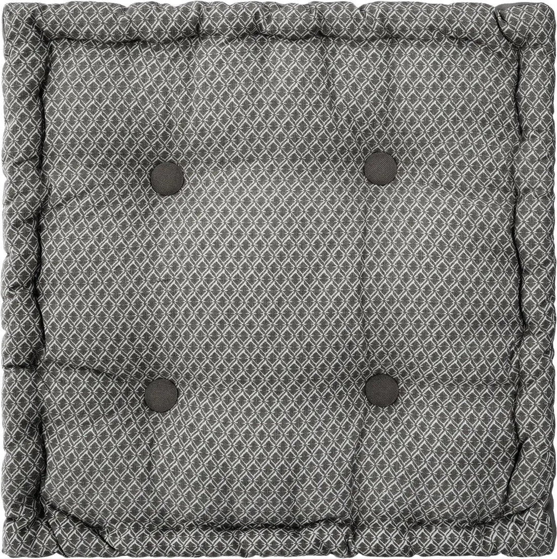 Atmosphera vloerkussen Square grijs – matraskussen 40 x 40 x 8 cm, katoen