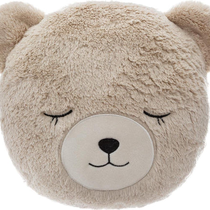 Atmosphera - Coussin décoratif - Ours - Beige - Ø 27 cm