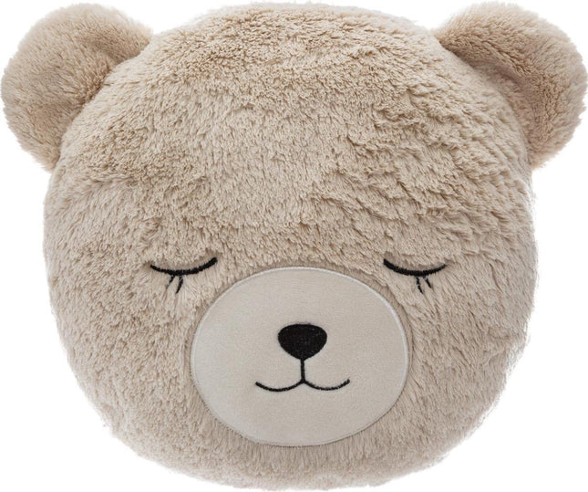 Atmosphera - Coussin décoratif - Ours - Beige - Ø 27 cm