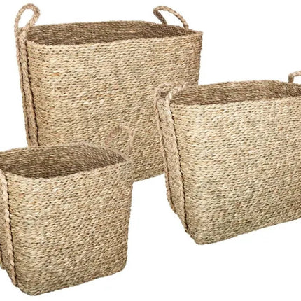 Ensemble de 3 paniers de rangement en osier