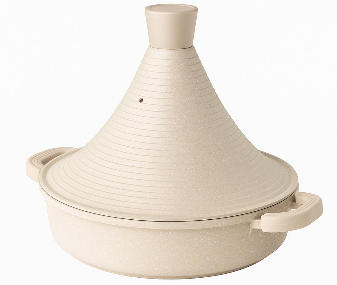 Tajine Marrakesh – aluminium tajine voor inductie, taupe, 4 tot 8 personen – foto 2