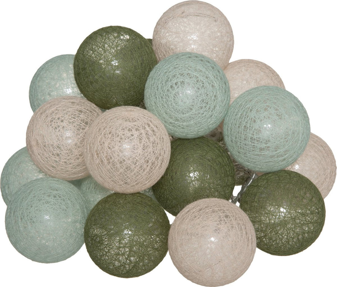 Atmosphera light garland - 20 Illuminated Balls Ø6 cm - Multi Colour Mix - L435 cm