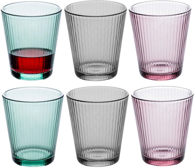 Secret de Gourmet Mal'eau Verres à eau - 24cl - Lot de 6 - Multicolore