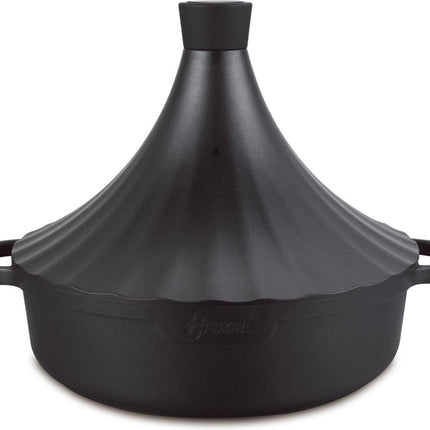Hakal Tajine van gegoten aluminium | Matt black | Alle warmtebronnen| Ø 28cm