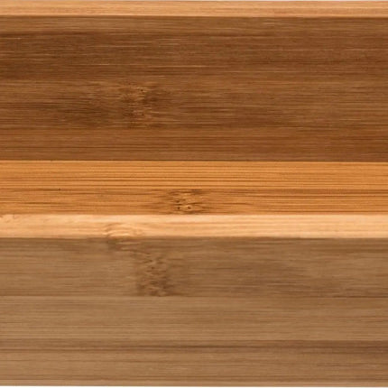 Lot de 3 organiseurs de tiroir/ustensiles de cuisine/rangement de bureau en bambou 38 x 8 x 7 cm
