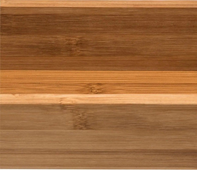Lot de 3 organiseurs de tiroir/ustensiles de cuisine/rangement de bureau en bambou 38 x 8 x 7 cm