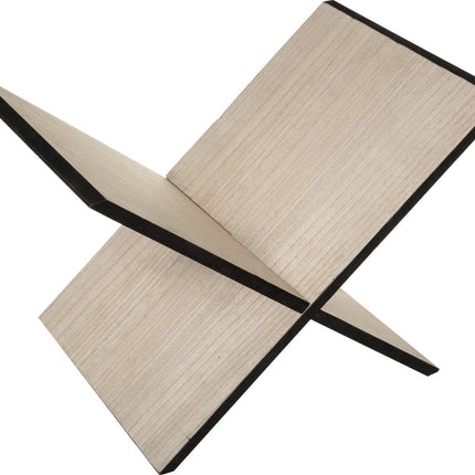 Atmosphera  houten magazinehouder - Boekenhouder - Zwart - Bruin