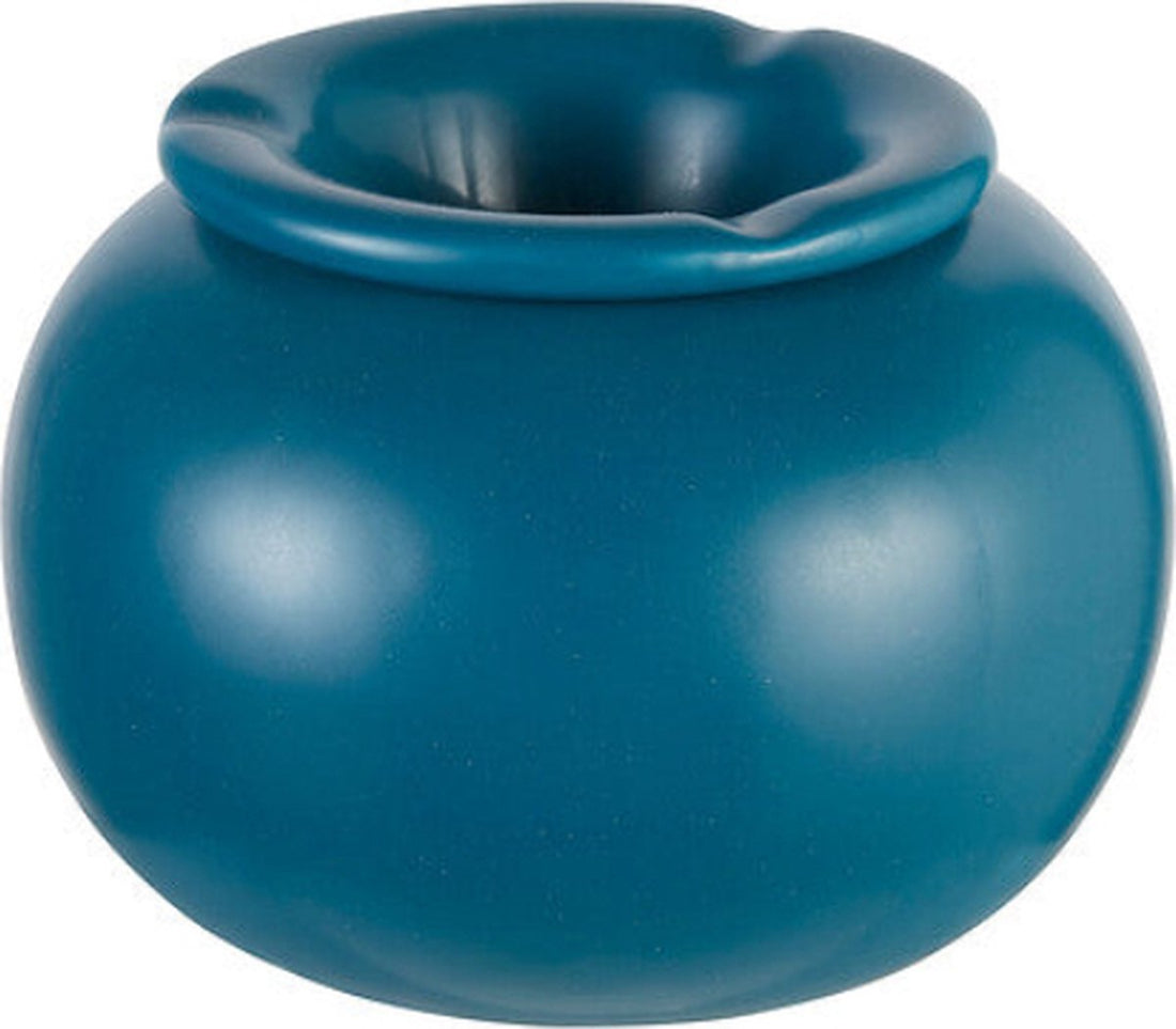 Atmosphera asbak van keramiek (dolomiet) – blauw, Ø 16 x H 11 cm