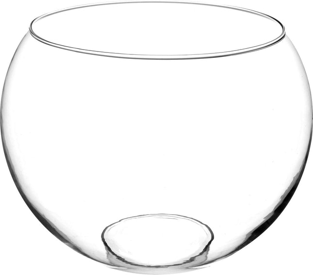 Atmosphera Vase Jersey - Modèle Boule ronde - Transparent - Verre - 23 x 30 cm - Aquarium