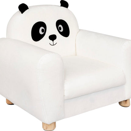 Atmosphera Kids Fauteuil enfant Panda - 53x43x44cm - Blanc