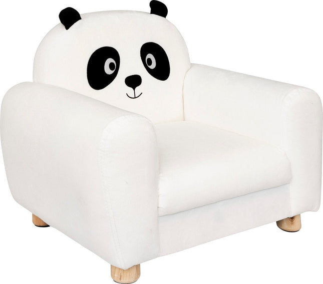 Atmosphera Kids Fauteuil enfant Panda - 53x43x44cm - Blanc