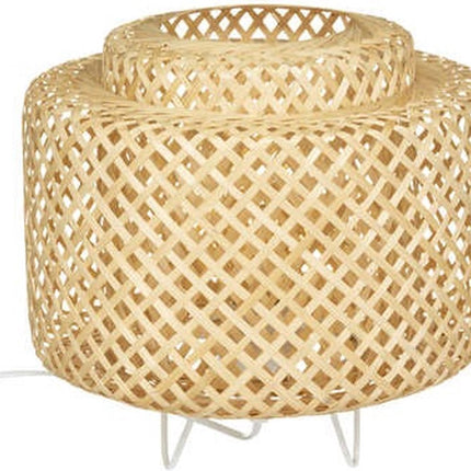 lampe de table en bambou éclairage d'ambiance style bohème
