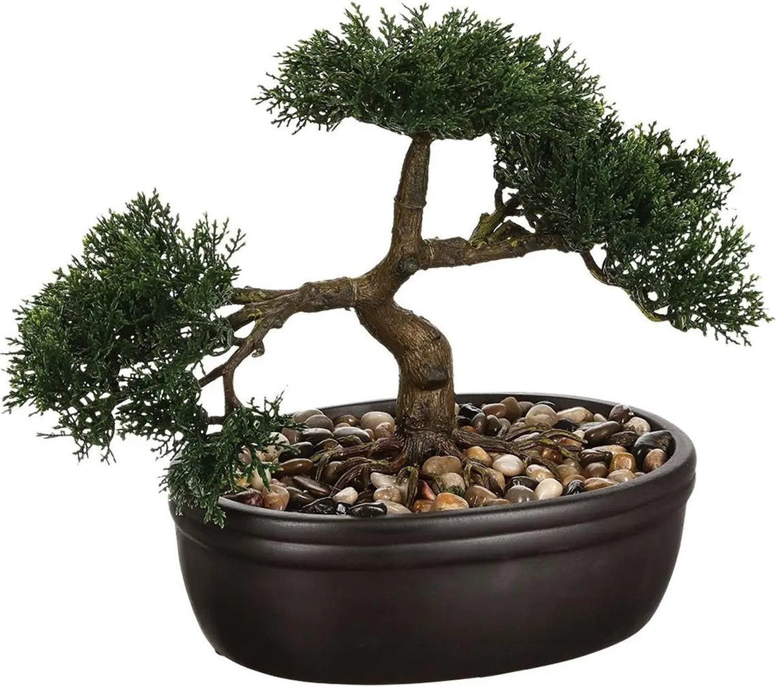 Atmosphera kunst bonsai in keramische pot – nep bonsai boompje, 23 cm