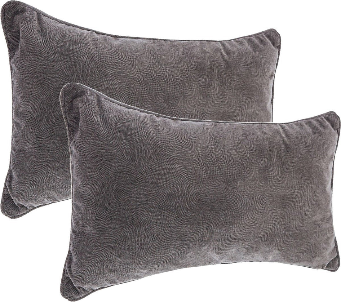 Atmosphera Sofa / decorative cushions Sophia - 2x pieces - 30 x 50 cm - polyester with zipper