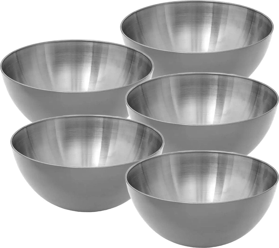 Secret de Gourmet - Salatschalen/Schüsseln - 10er Set - Edelstahl - D19 cm