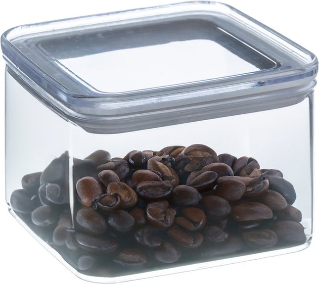 5Five Pot de rangement - cuisine/aliments - plastique - 500 ml - couvercle hermétique - transparent - 10 x 10 x 7 cm